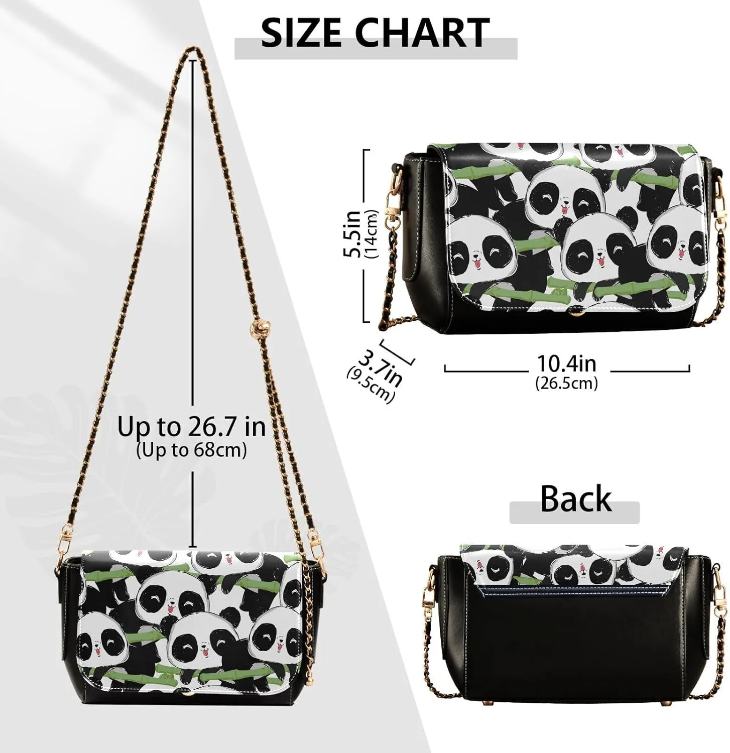 Crossbody Bags for Women Trendy Women's Black Shoulder Bag Small PU Leather Flap Cross Body Bag Handbags