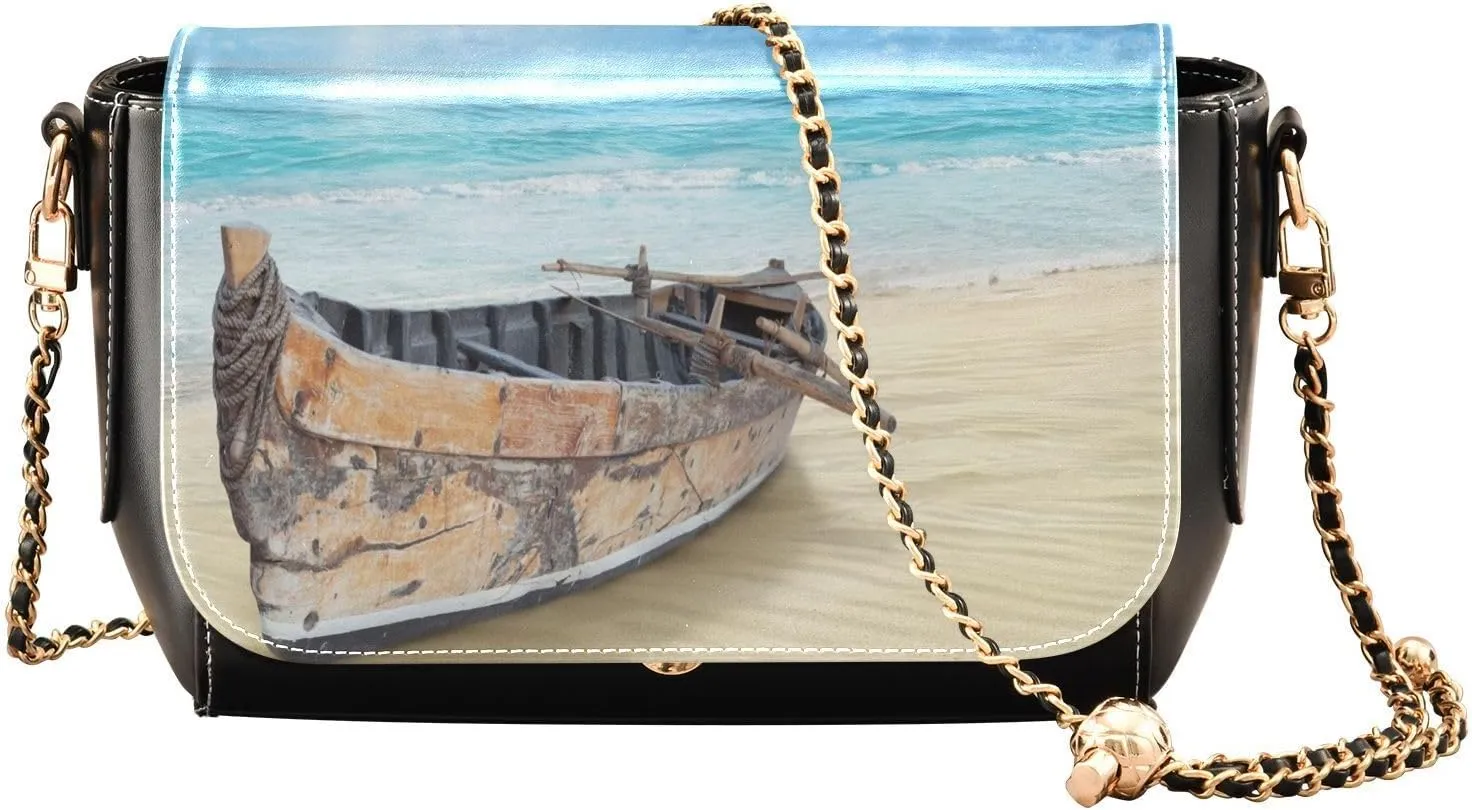 Crossbody Bags for Women Trendy Women's Black Shoulder Bag Small PU Leather Flap Cross Body Bag Handbags