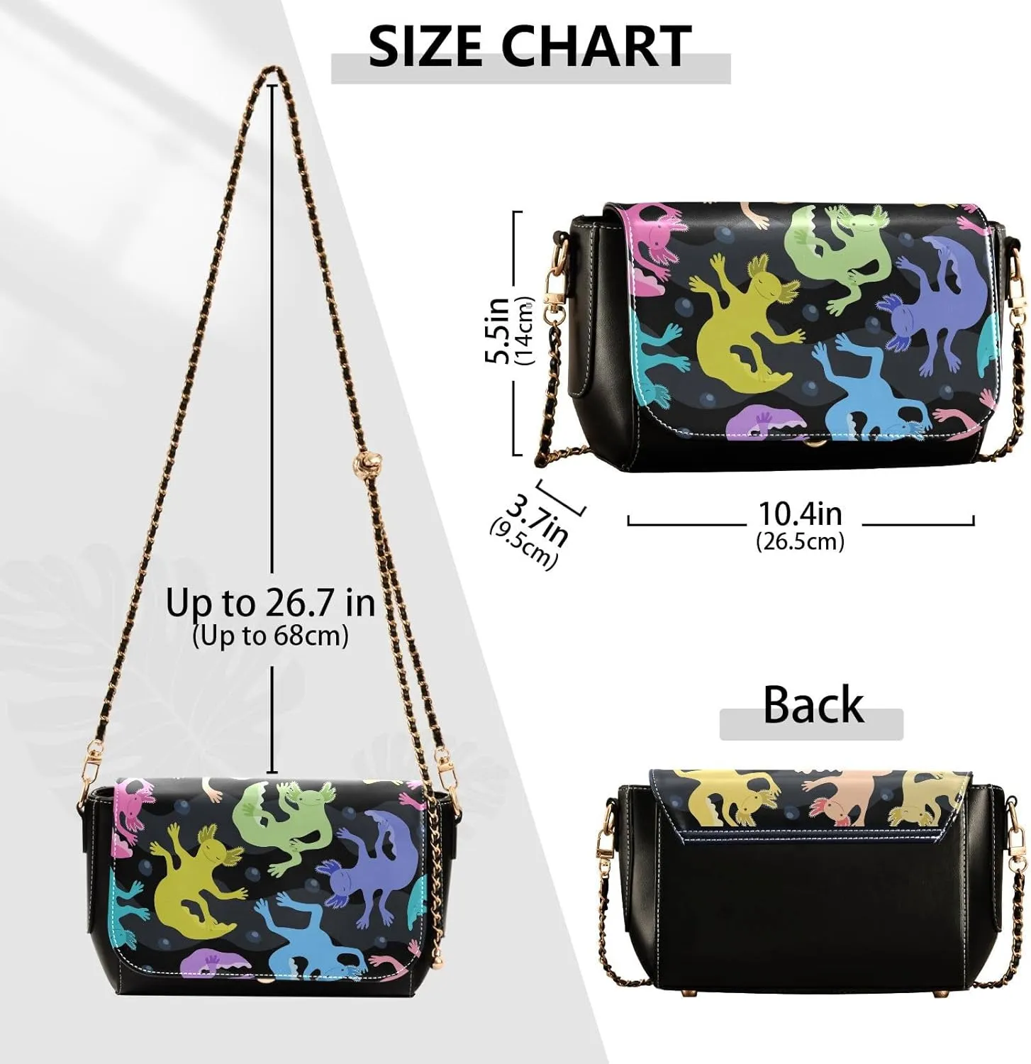 Crossbody Bags for Women Trendy Women's Black Shoulder Bag Small PU Leather Flap Cross Body Bag Handbags