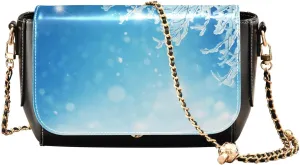 Crossbody Bags for Women Trendy Women's Black Shoulder Bag Small PU Leather Flap Cross Body Bag Handbags