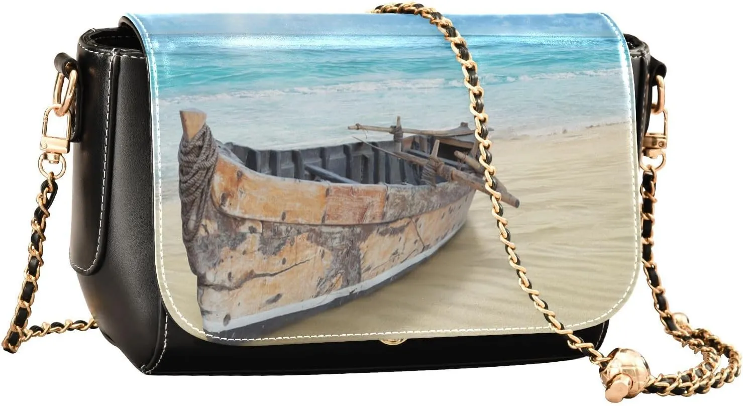 Crossbody Bags for Women Trendy Women's Black Shoulder Bag Small PU Leather Flap Cross Body Bag Handbags