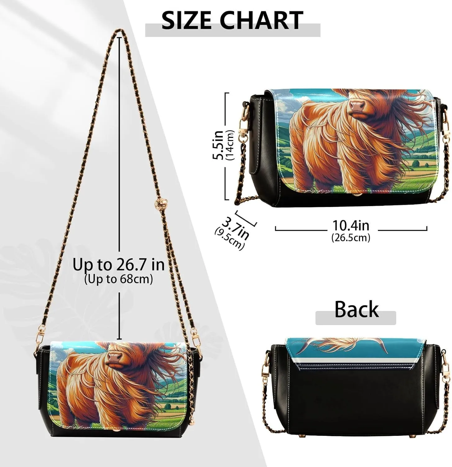 Crossbody Bags for Women Trendy Women's Black Shoulder Bag Small PU Leather Flap Cross Body Bag Handbags