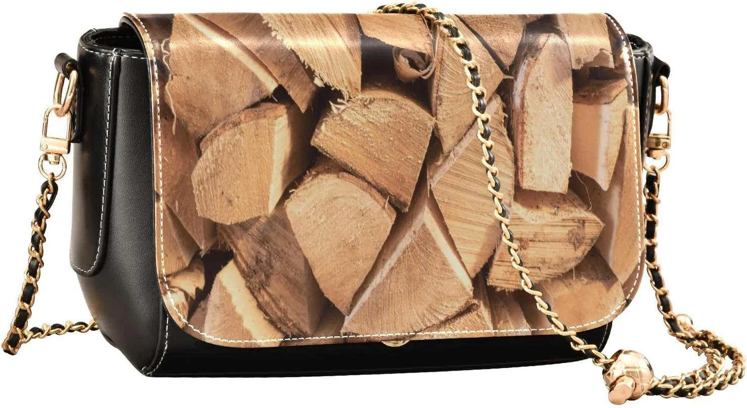 Crossbody Bags for Women Trendy Women's Black Shoulder Bag Small PU Leather Flap Cross Body Bag Handbags