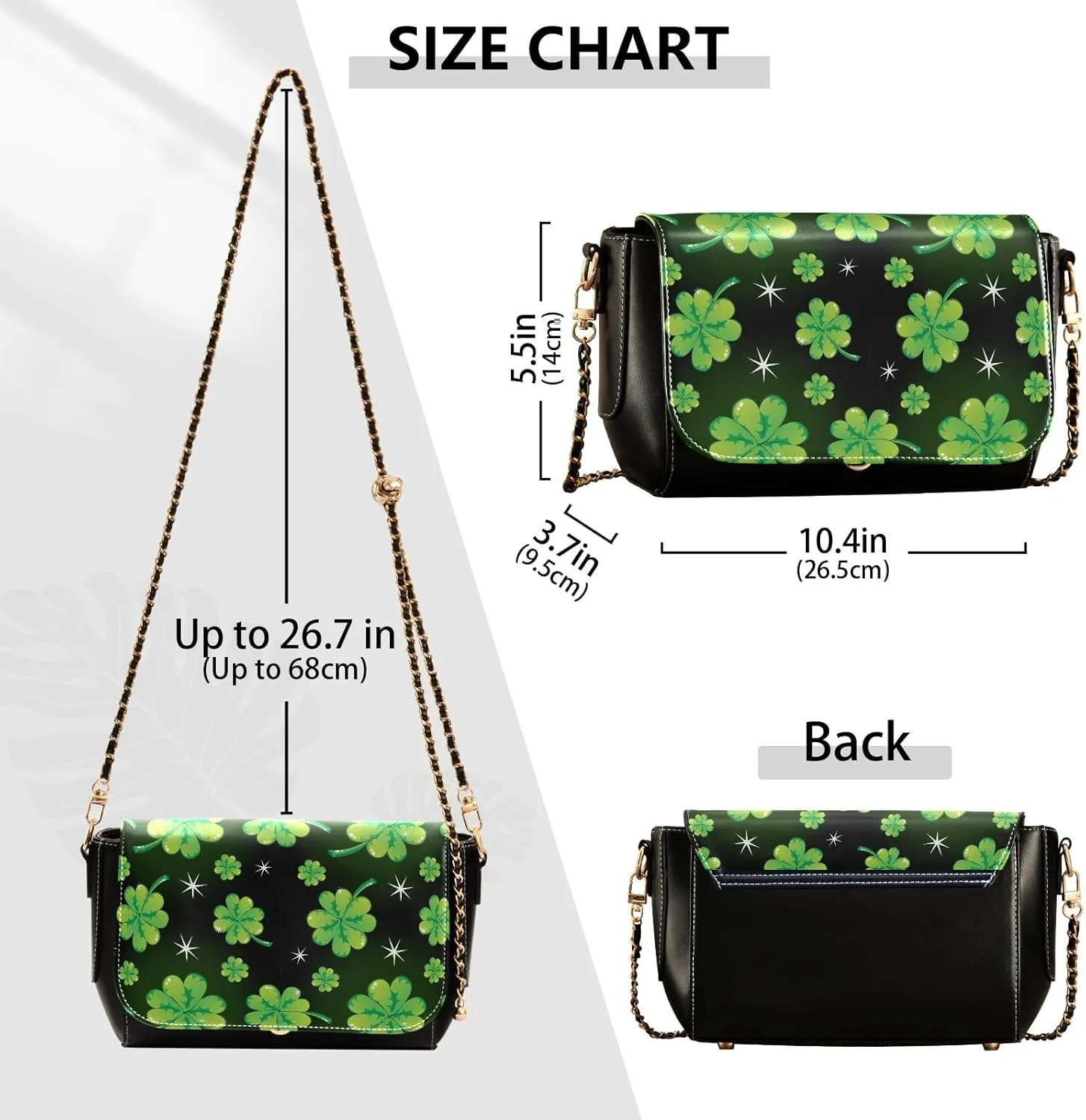 Crossbody Bags for Women Trendy Women's Black Shoulder Bag Small PU Leather Flap Cross Body Bag Handbags