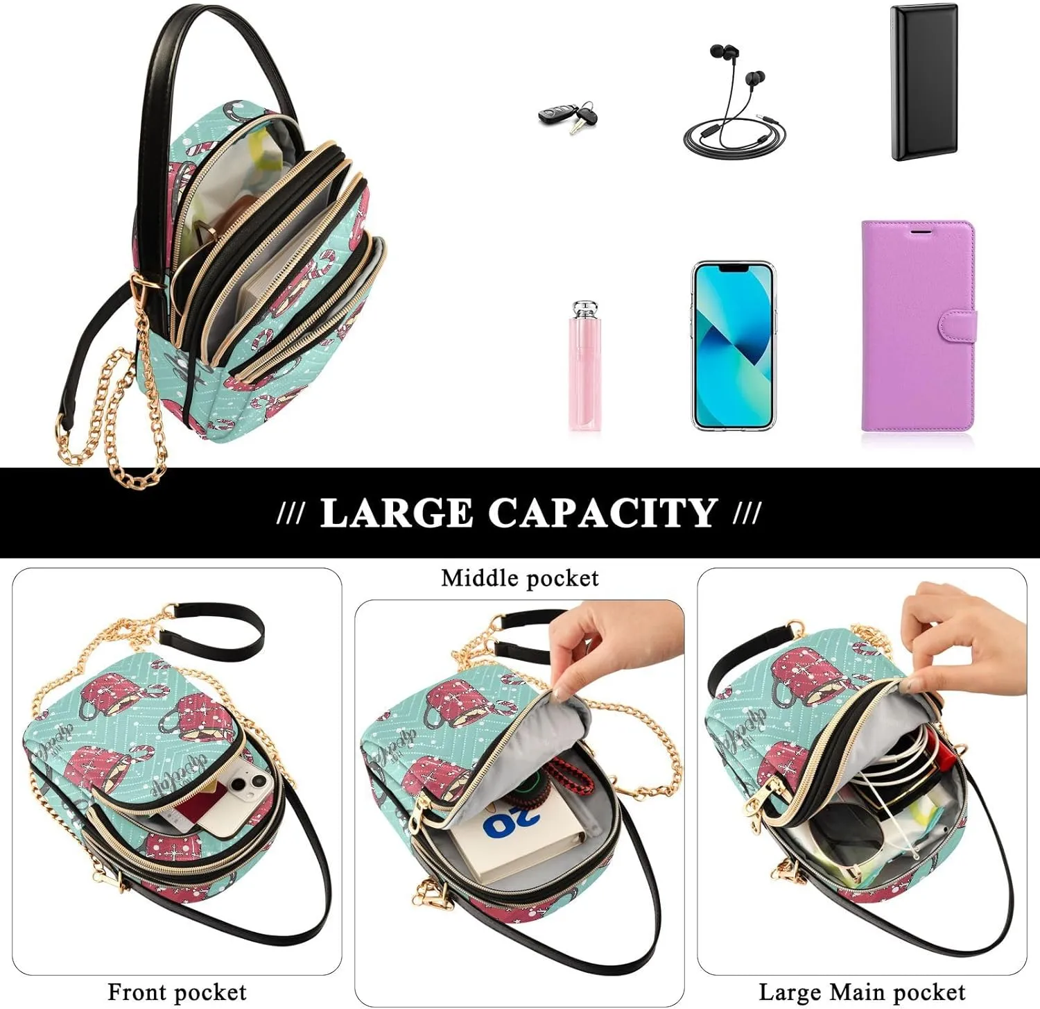 Crossbody Bags Shoulder Bag for Women Stylish Ladies Messenger Bags Cell Phone Purse and Handbags Wallet