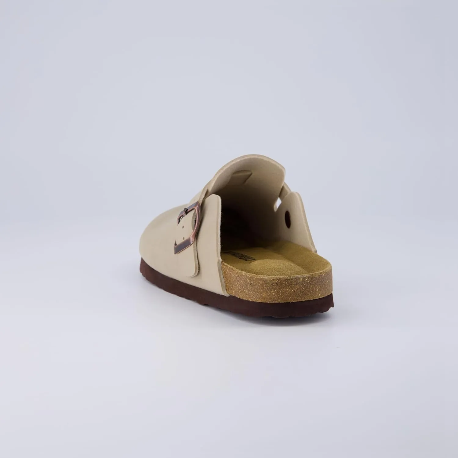 CUSHIONAIRE Kid's Hana Cork footbed clog with Genuine Leather upper, Faux Fur lining, and  Comfort