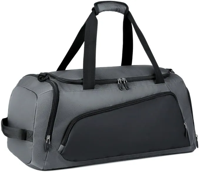 Custom Sport Duffel Bag Add Embroidered Text & Logo Personalized Medium Active Sport Gym Travel Duffel Bag For Men Women