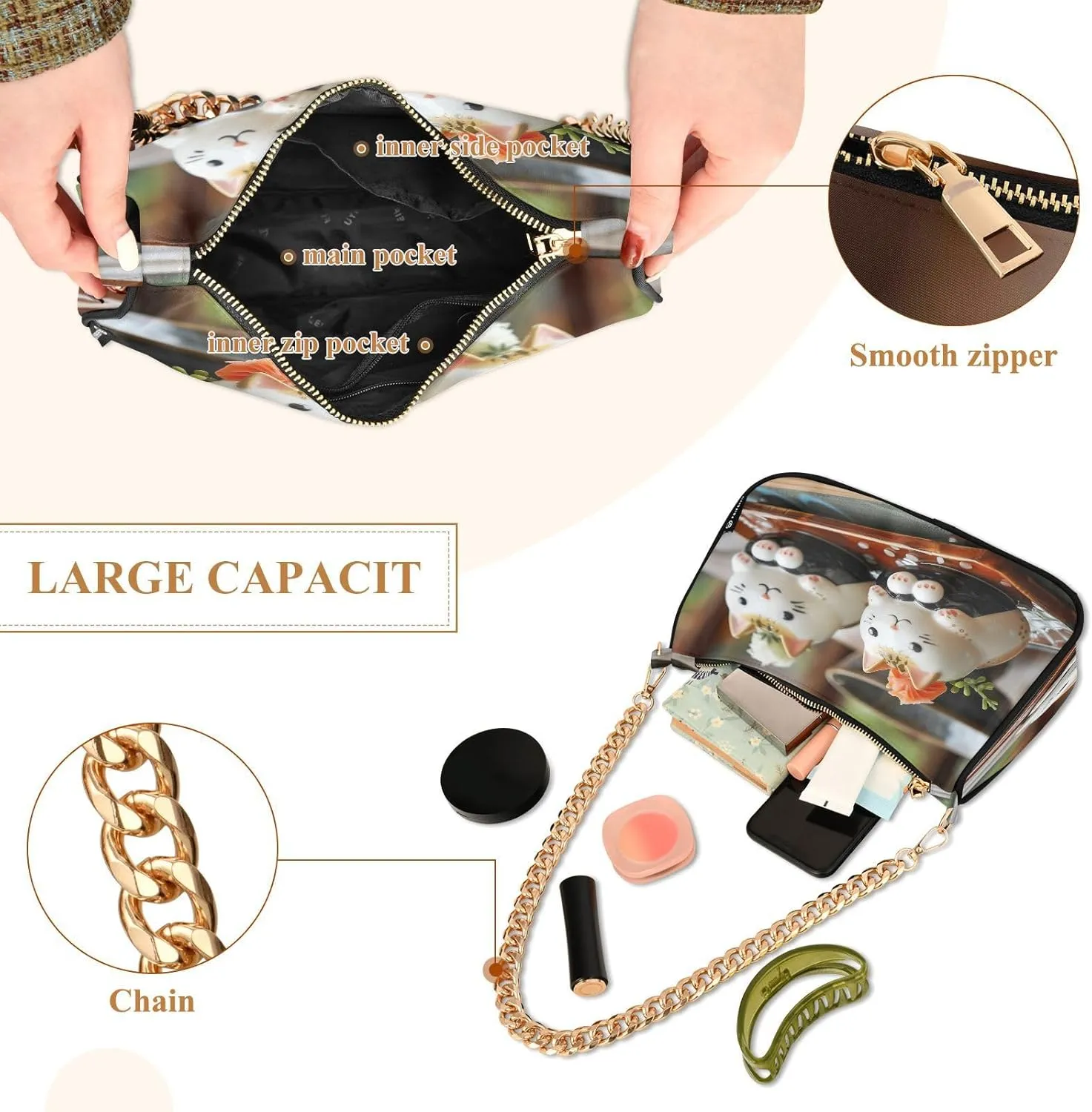 Cute Cartoon Penguin Mini Bag, Women Crossbody Bags