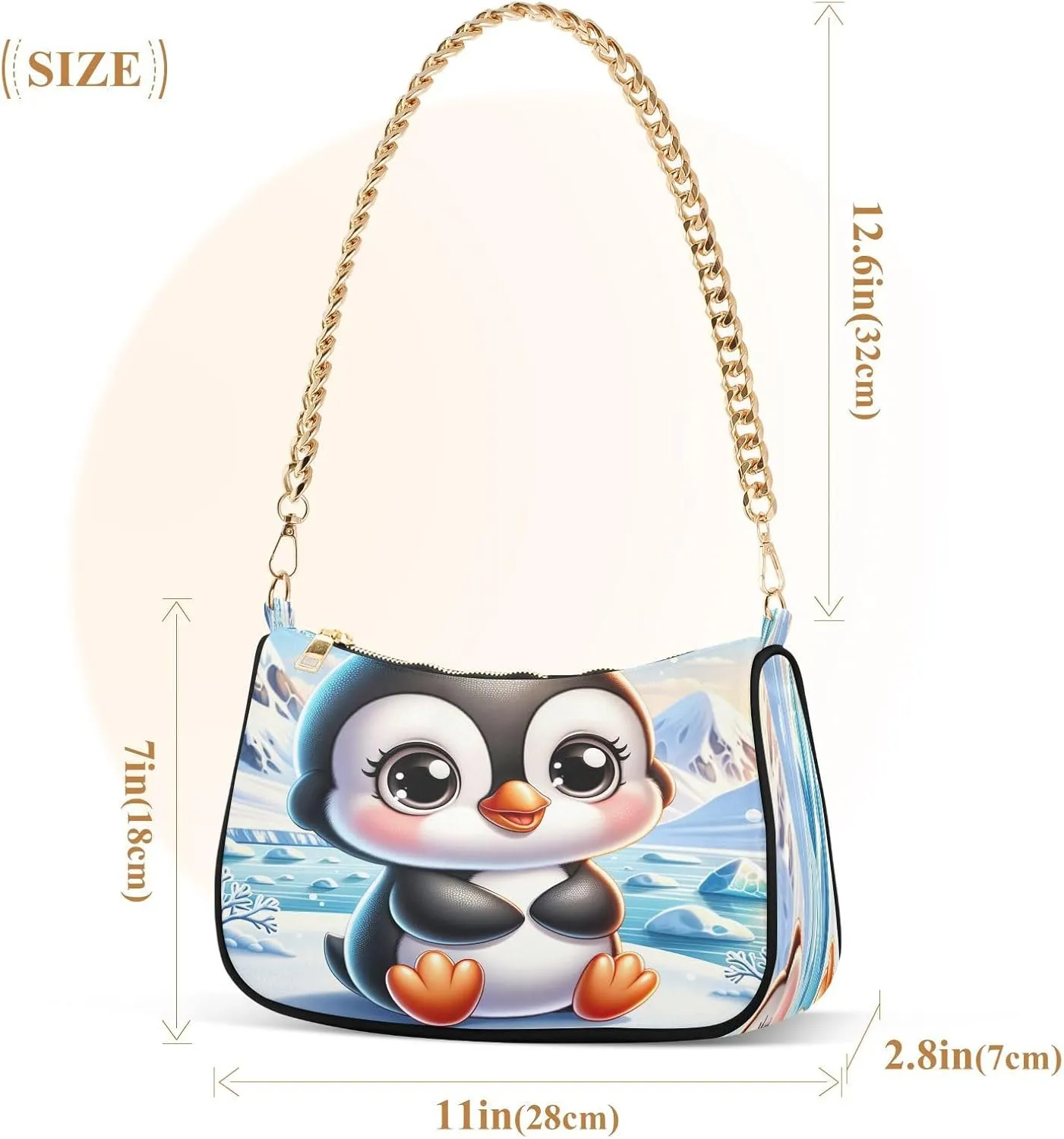 Cute Cartoon Penguin Mini Bag, Women Crossbody Bags
