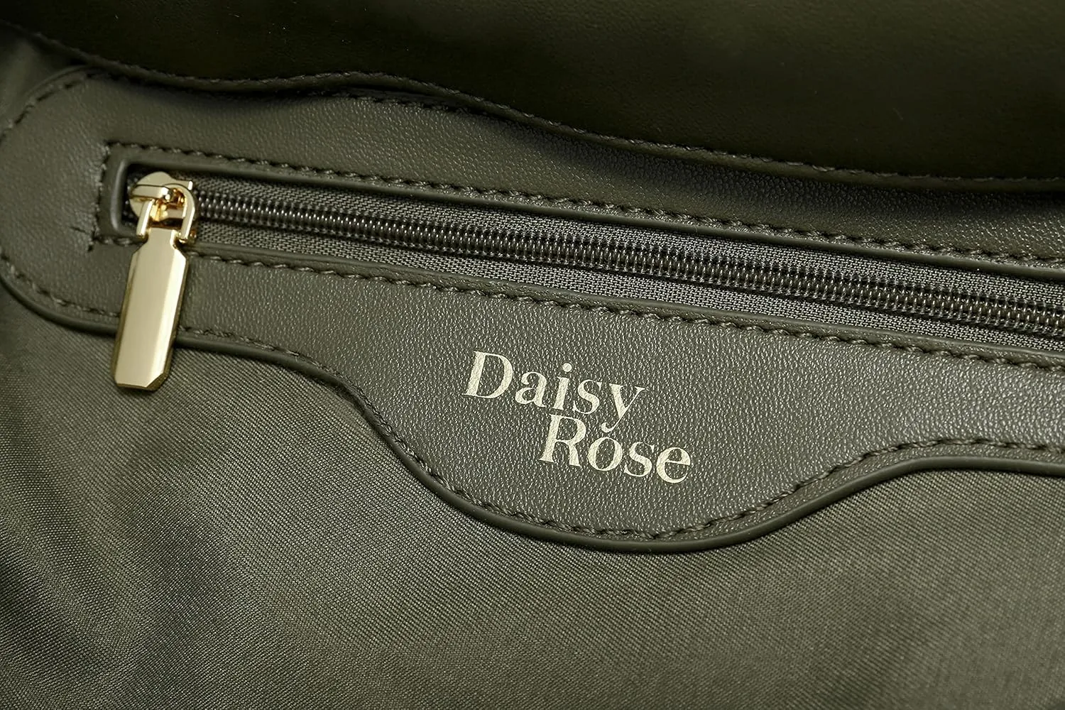 Daisy Rose Quilted Shoulder Cross Body Bag with Top Handle, PU Vegan Leather