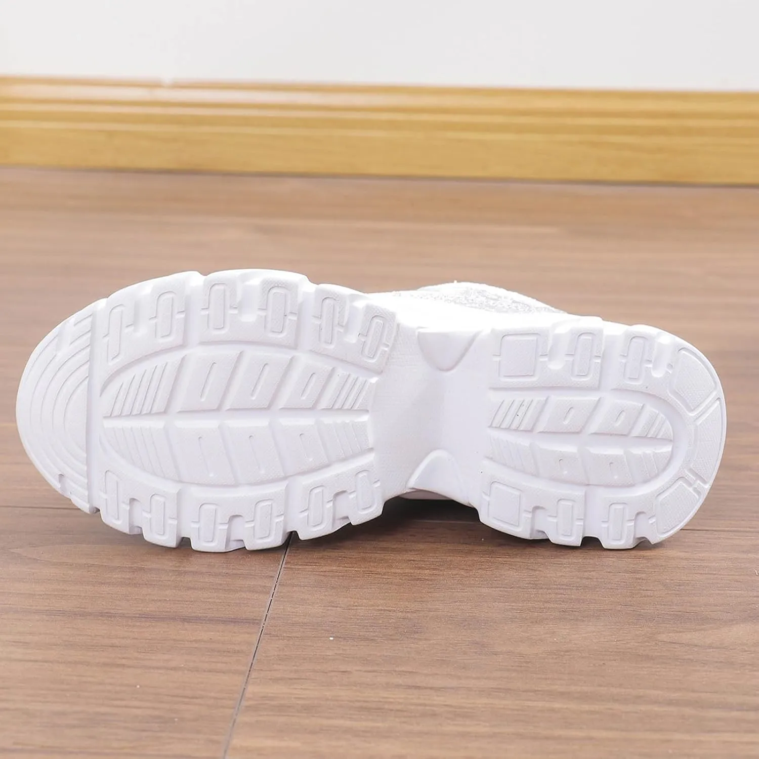 Damen Pailletten Sneakers Plateau Trainer Schuhe Walkingschuhe Freizeitschuhe Atmungsaktiv Indoor Soccer Shoes Women 6