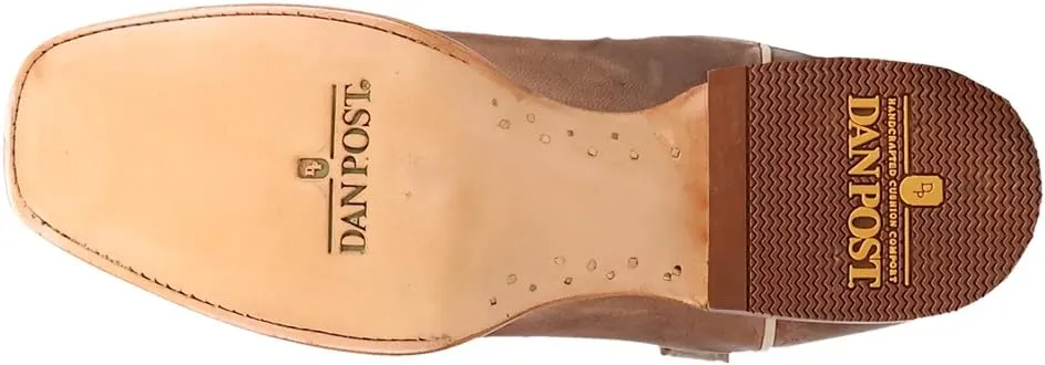 Dan Post Boots Mens Jerry Embroidered Square Toe Pull On Casual Boots Mid Calf - Brown