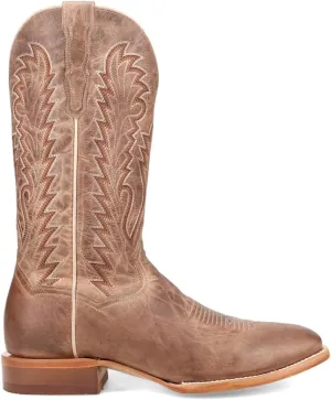 Dan Post Boots Mens Jerry Embroidered Square Toe Pull On Casual Boots Mid Calf - Brown