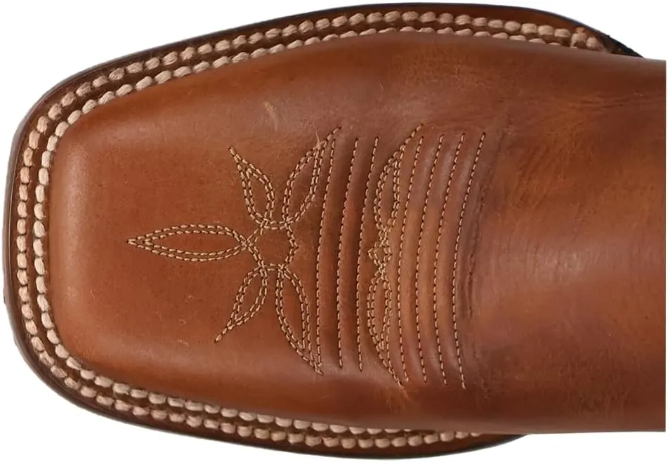 Dan Post Womens Ellie Embroidered Square Toe Casual Boots Mid Calf Low Heel 1-2" - Blue, Brown