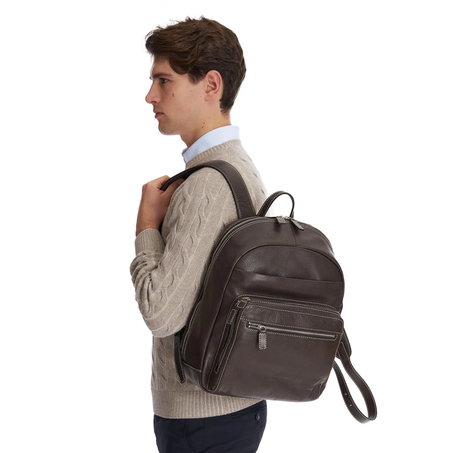 DARK BROWN BACK PACK