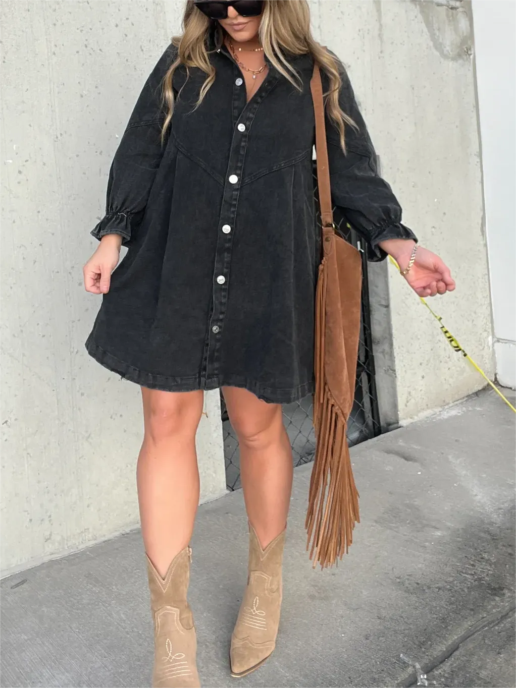 Denim Shirt Dress | Relaxed Fit | Timeless Style