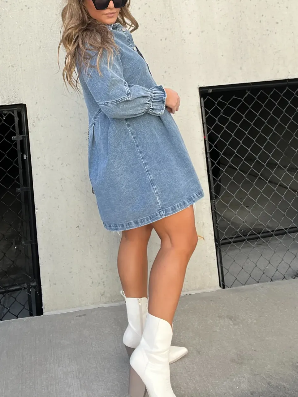 Denim Shirt Dress | Relaxed Fit | Timeless Style