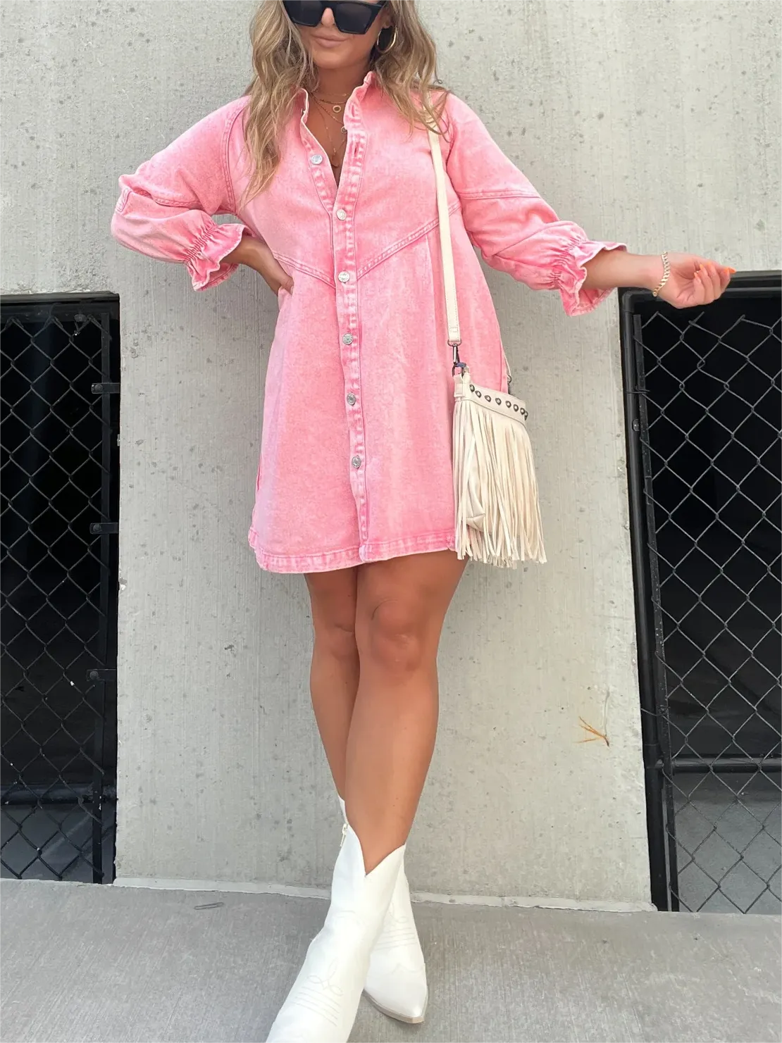 Denim Shirt Dress | Relaxed Fit | Timeless Style