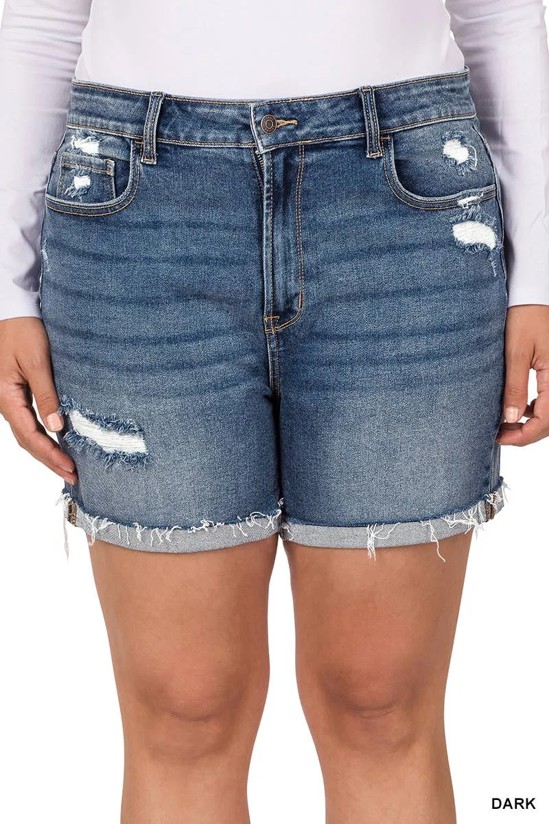 Denim Shorts Plus