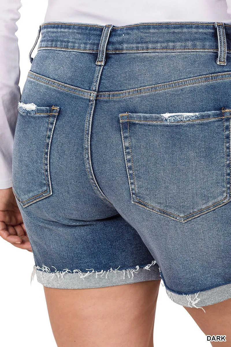 Denim Shorts Plus