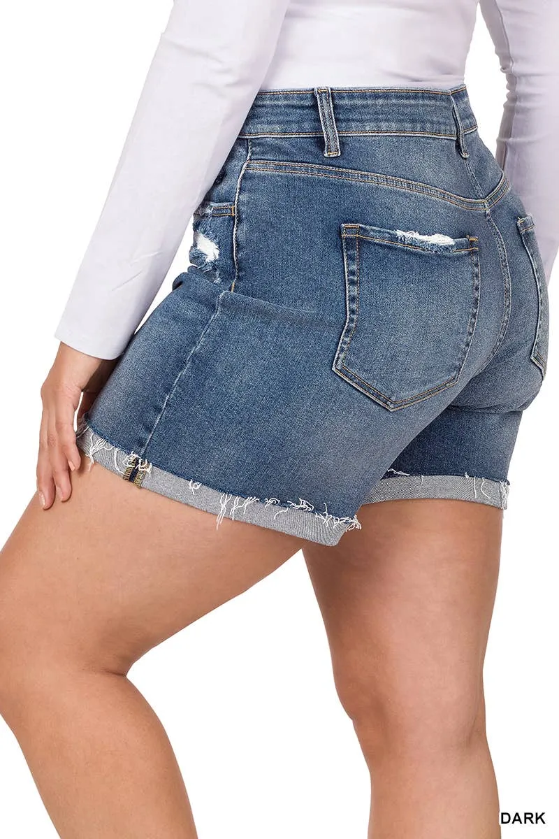 Denim Shorts Plus