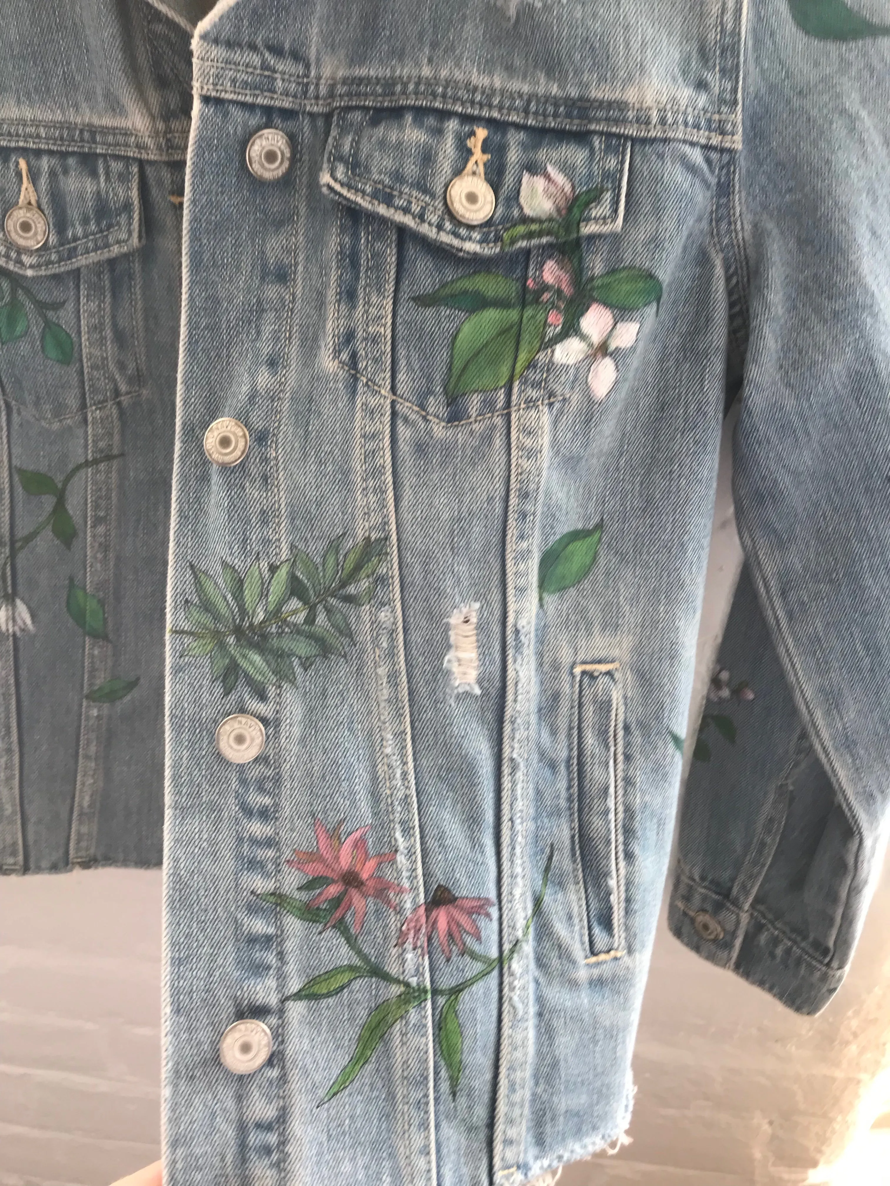 Denim - Spring Flowers