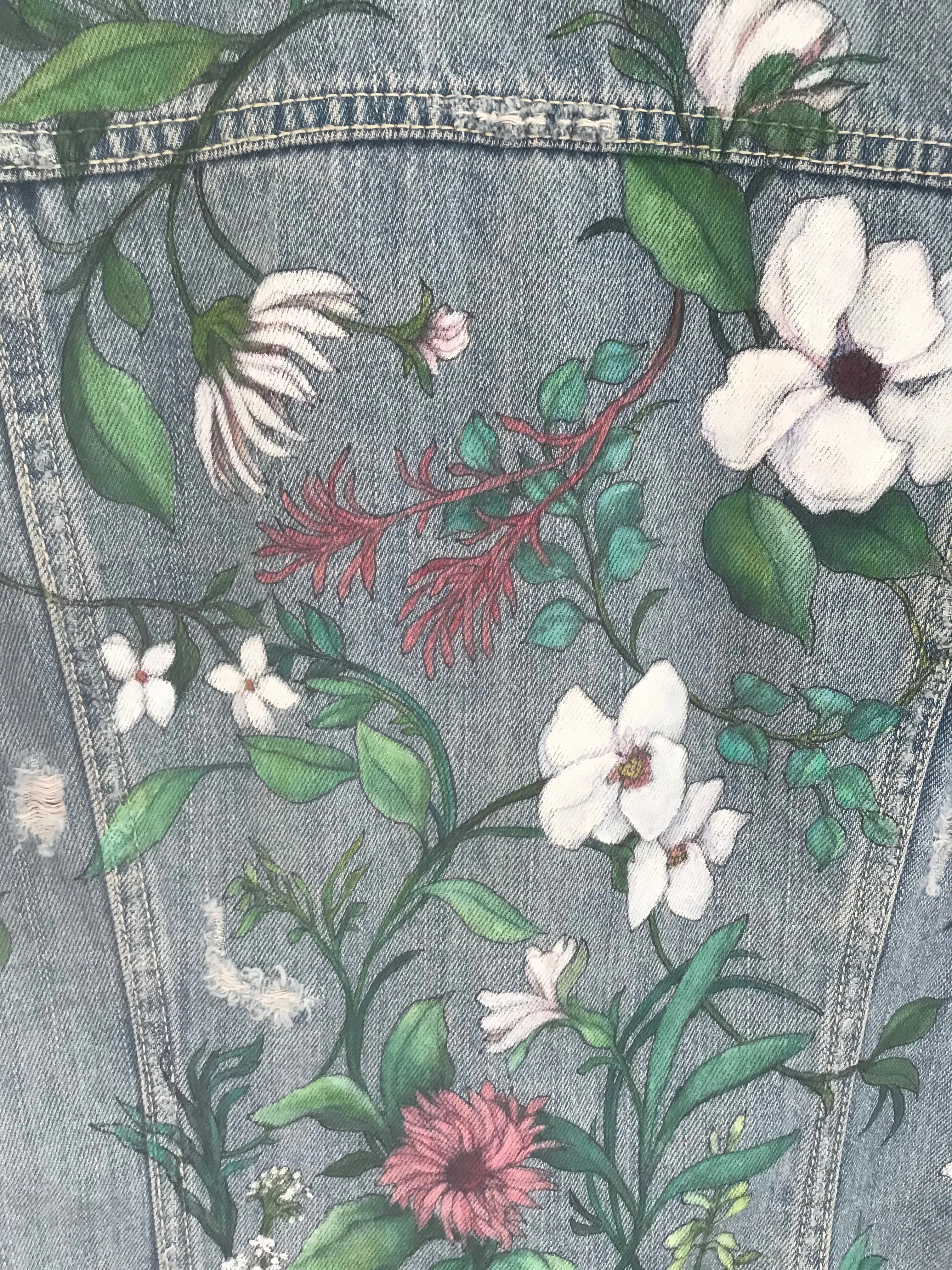 Denim - Spring Flowers