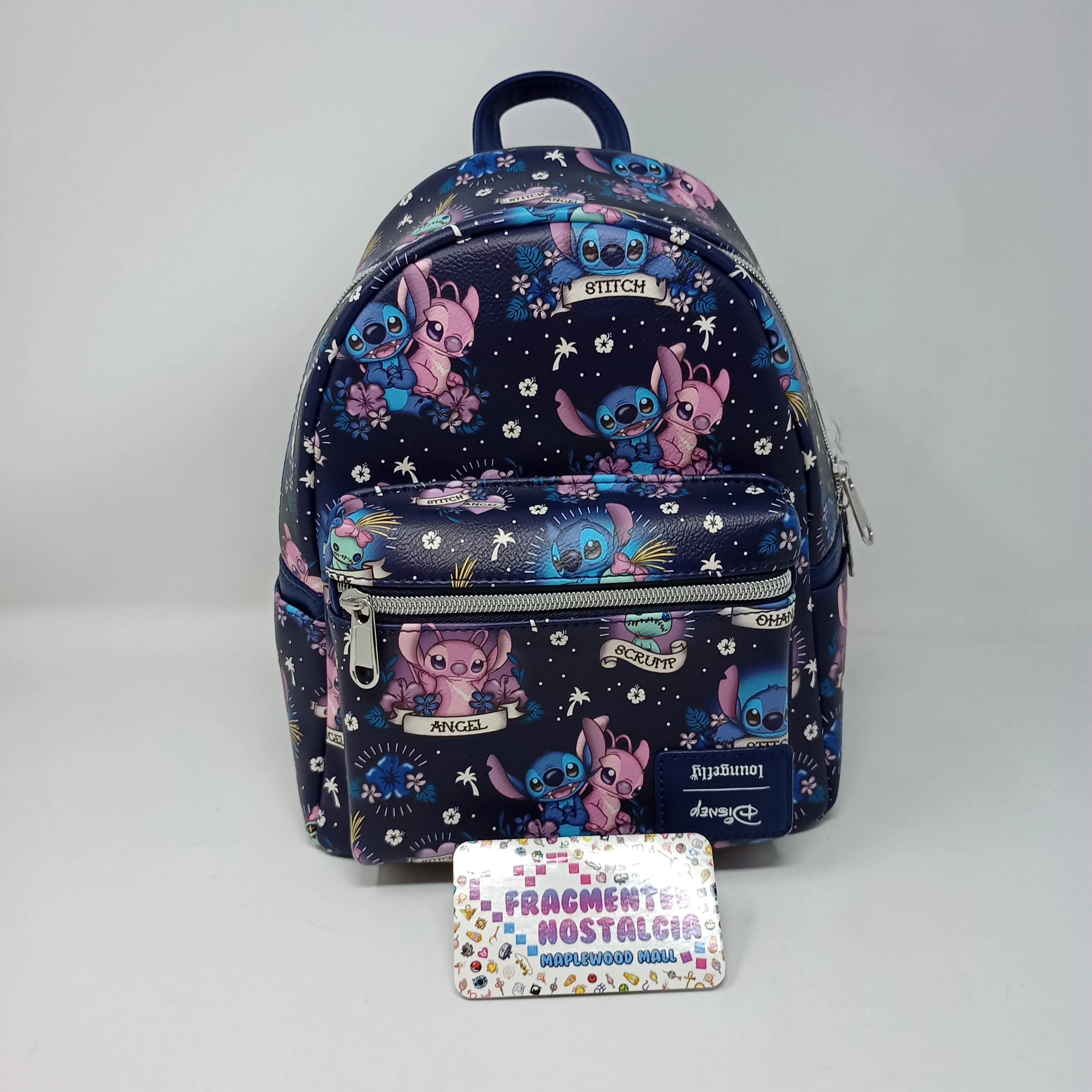 Disney Mini Backpack and Wallet Set Lilo & Stitch, Angel & Scrump Tattoo Loungefly