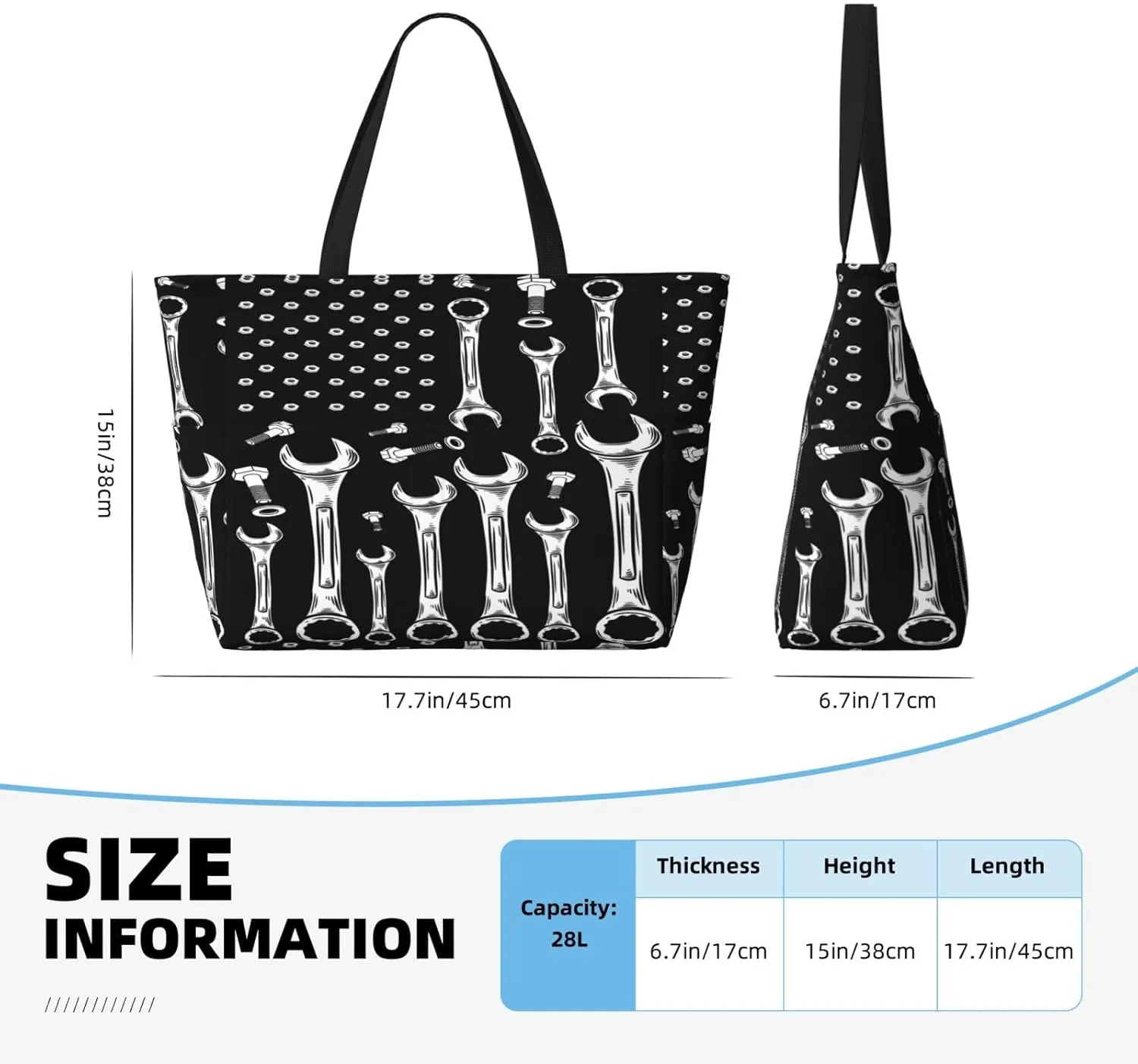 Dispatch Police Military Fire Flag Tote Bag With 8 Storage Pockets Top Zip Shoulder Bag Handbag For Travel Work Women