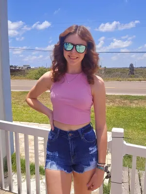 Distressed Dark Washed Denim Shorts