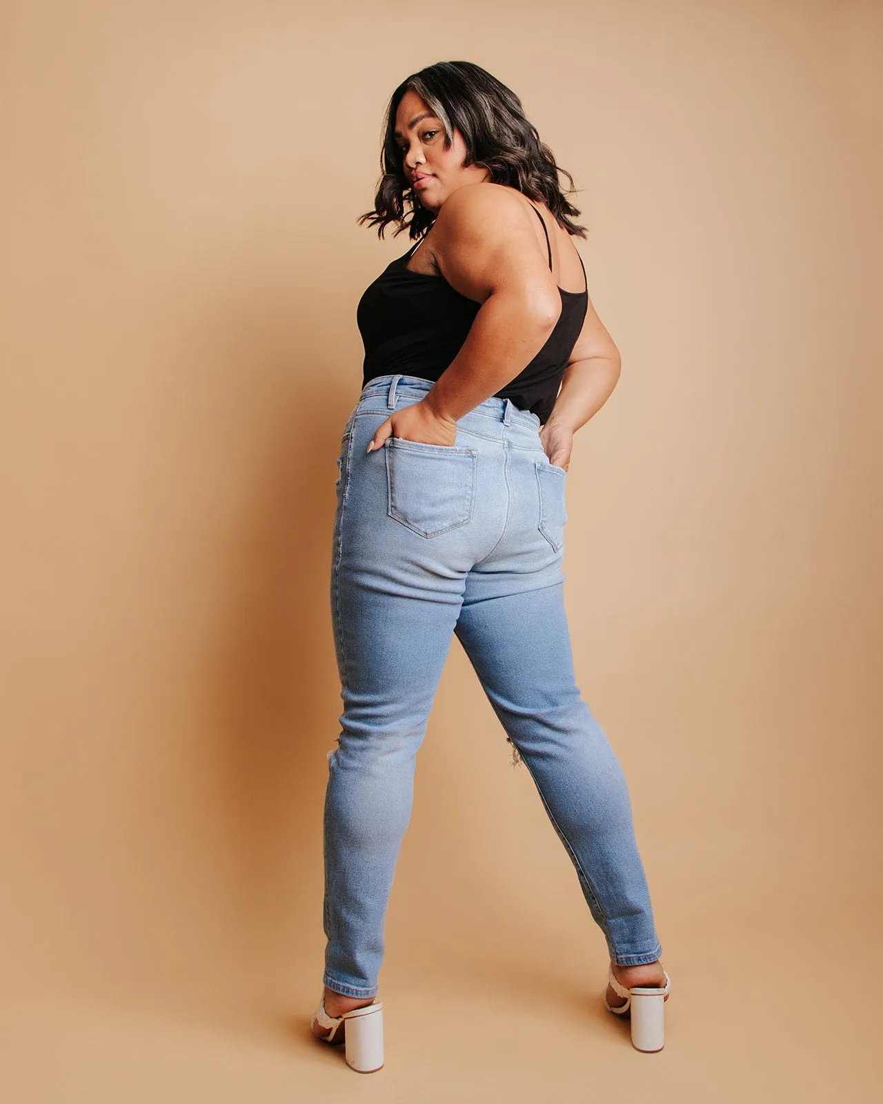 Distressed Denim Inclusive Sizing