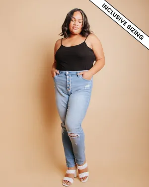 Distressed Denim Inclusive Sizing