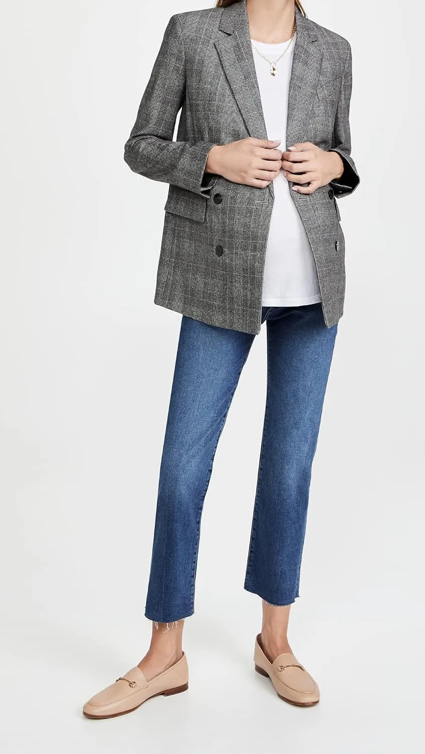 DL1961 Women's Patti Straight Maternity Ankle Jeans