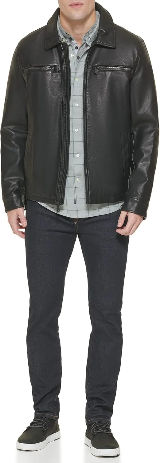 Dockers Men's James Faux Leather Jacket (Regular, Big & Tall Sizes)