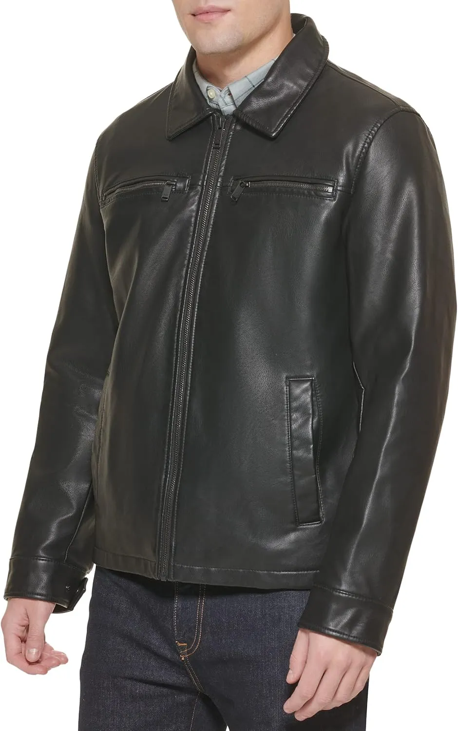 Dockers Men's James Faux Leather Jacket (Regular, Big & Tall Sizes)
