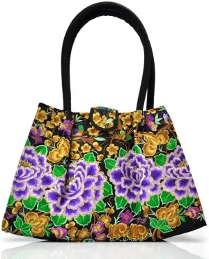 Double-Sided Embroidery Ladies Shoulder Bag | Ethnic Style Handcrafted Tote Bag