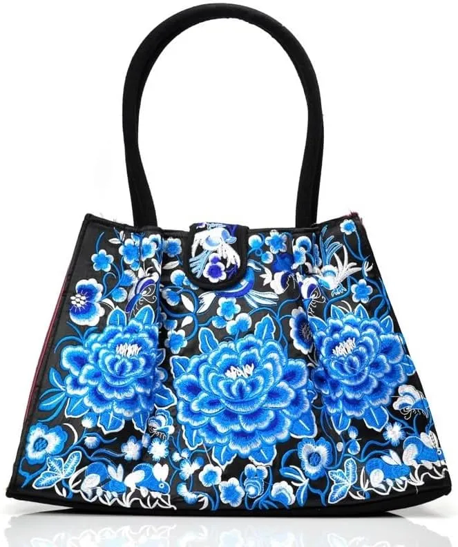 Double-Sided Embroidery Ladies Shoulder Bag | Ethnic Style Handcrafted Tote Bag