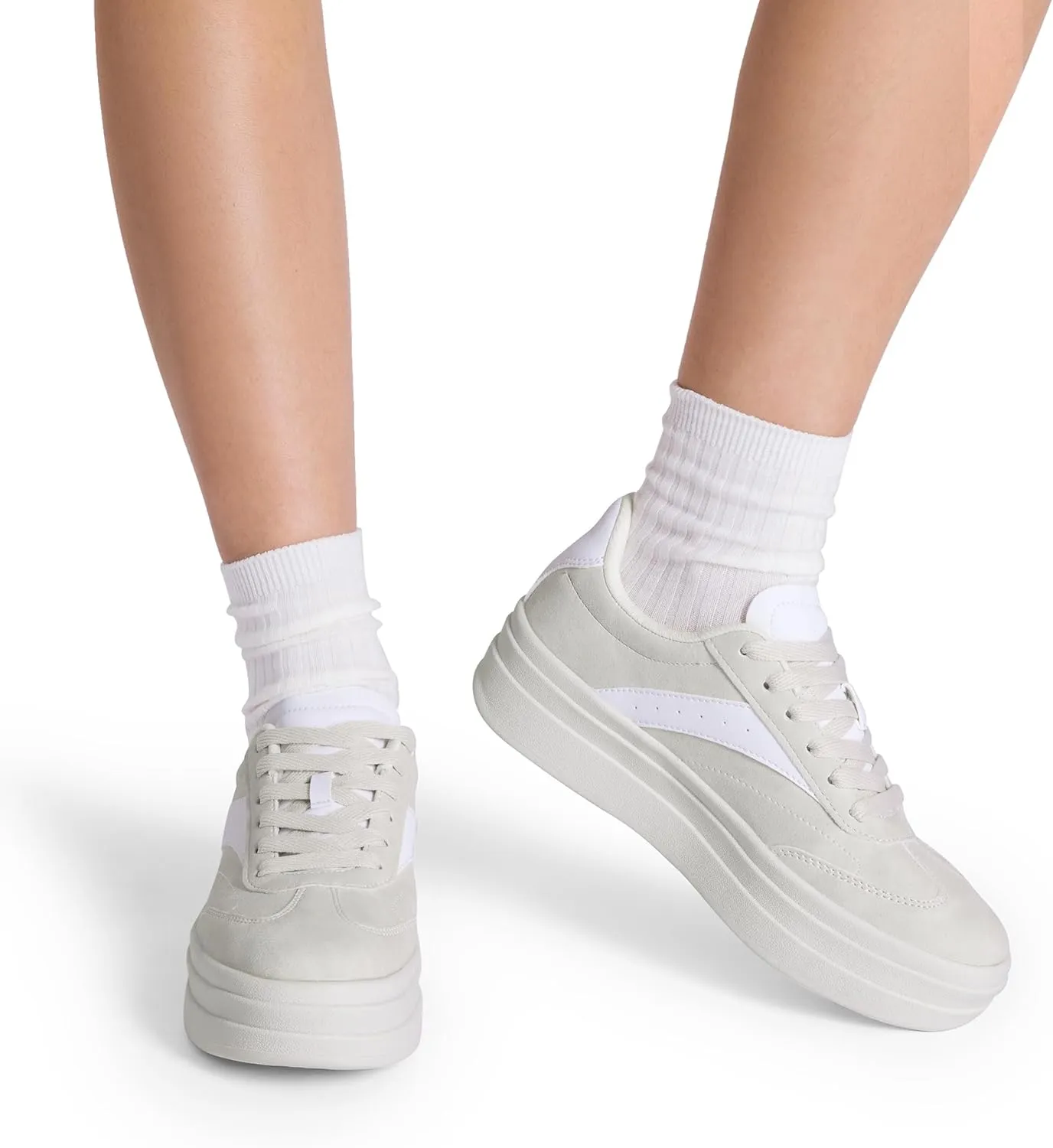 DREAM PAIRS Women's Platform Fashion Sneakers Chunky Casual Tennis Shoes Trendy Sneakers for Women