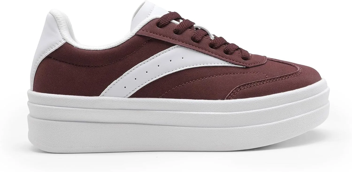 DREAM PAIRS Women's Platform Fashion Sneakers Chunky Casual Tennis Shoes Trendy Sneakers for Women