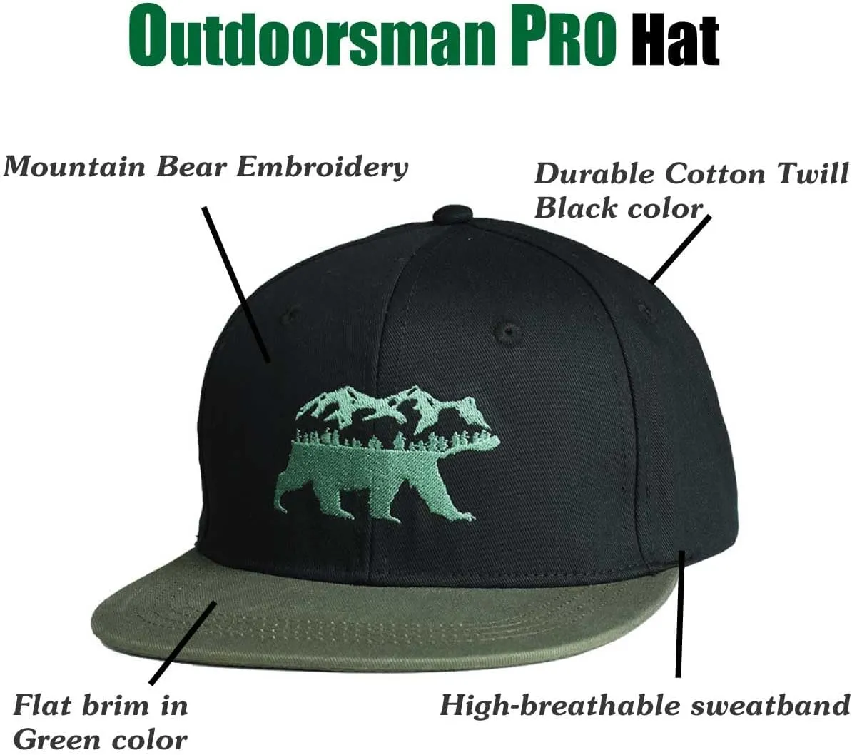 EDTREK Elite Youth Country Hat for Big Kids - Boys Snapback Hat with Flat Brim
