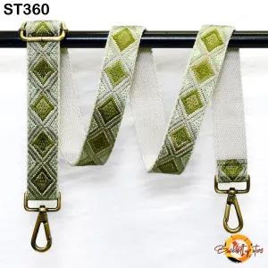 Embroidered Canvas Replacement Strap Boho Guitar Strap Gift Custom Sling Bag Strap Purse Strap Embroidery Messenger Crossbody Strap Handbag