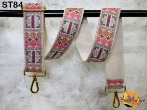 Embroidered Purse Strap Crossbody Strap for Purses Boho Messenger Bags Strap Replacement Strap Boho Guitar Strap Handbag Strap gift for her