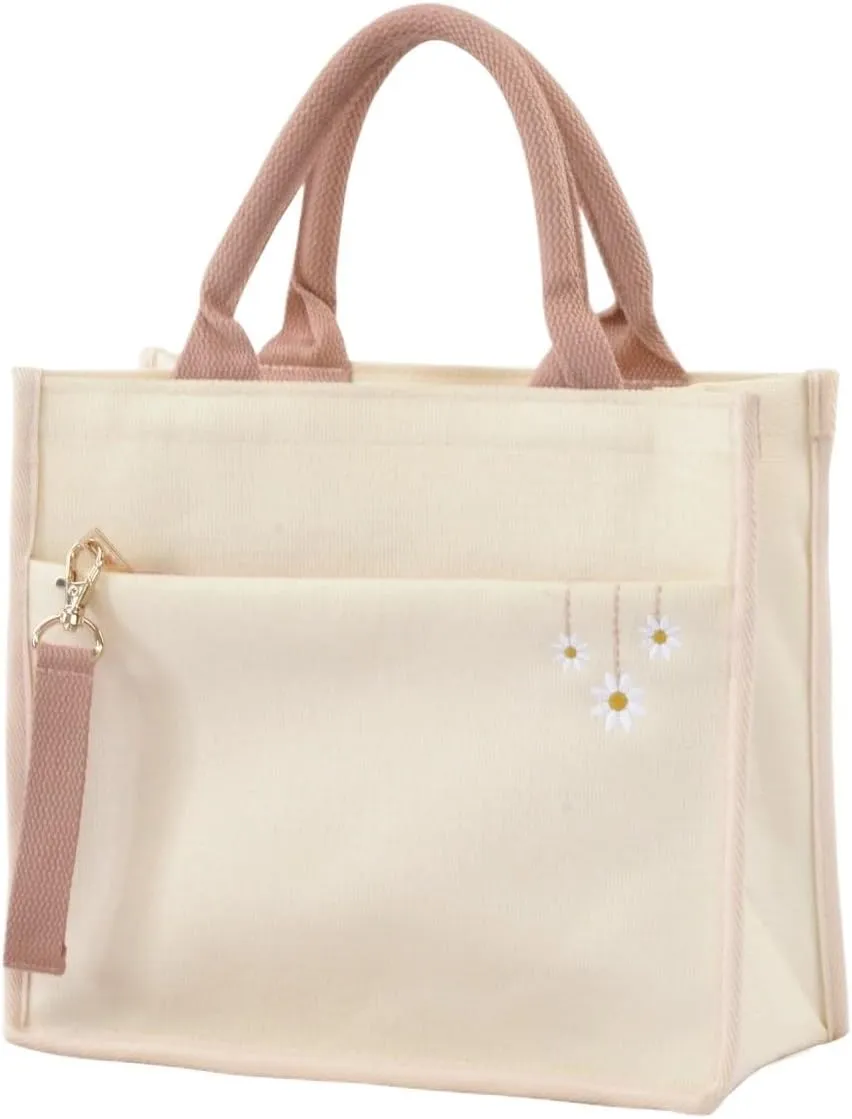 Embroidery style handbag canvas handbag
