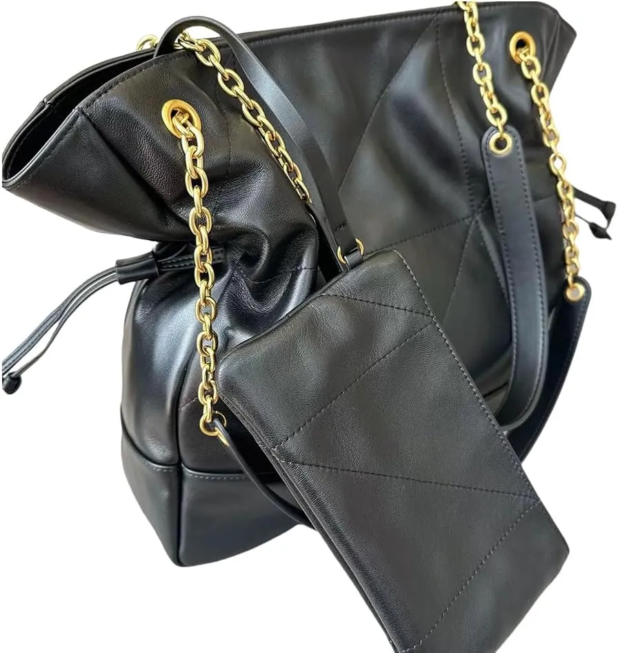EvaLuLu Leather Quilted Bag