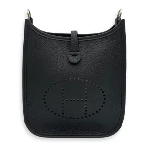 Evelyne Mini Black in Clemence, Palladium hardware