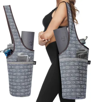 Ewedoos Yoga Mat Bag Yoga Bags with Large Size Pocket and Zipper Pocket, Fit Most Size Mats