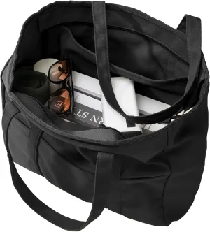 Extra Large Canvas Tote Bag for Women Men, Utility Work Tote with Zipper, Laptop Tote, Teacher Tote