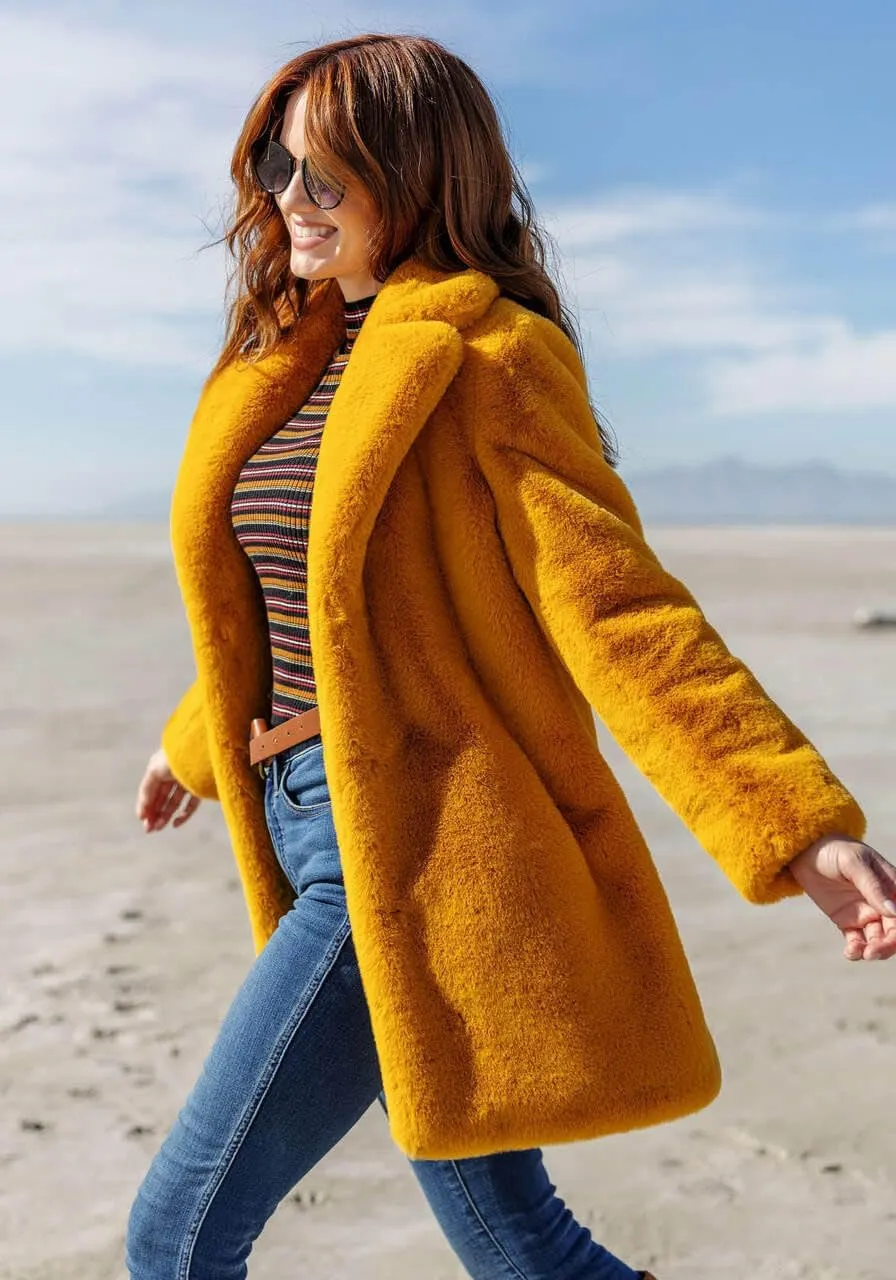 Fabulous-Furs Donna Salyers Cherry Faux Fur Le Mink Jacket