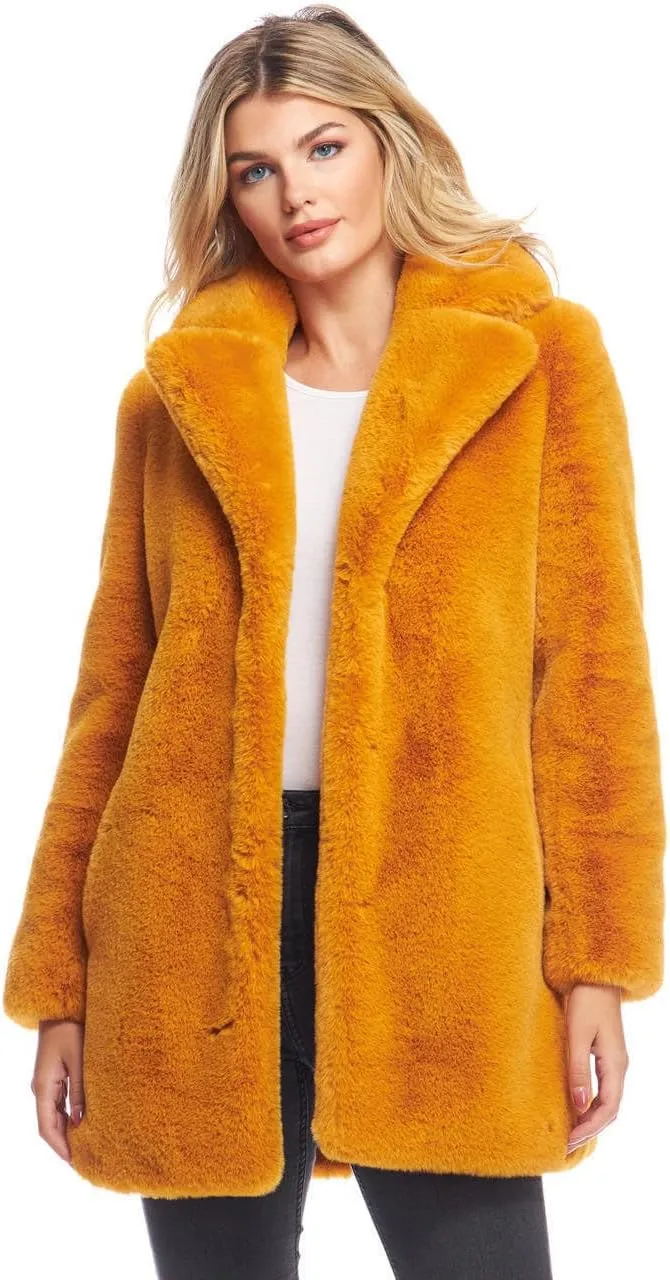 Fabulous-Furs Donna Salyers Cherry Faux Fur Le Mink Jacket
