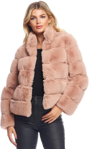 Fabulous-Furs Donna Salyers Chocolate Faux Fur Posh Jacket